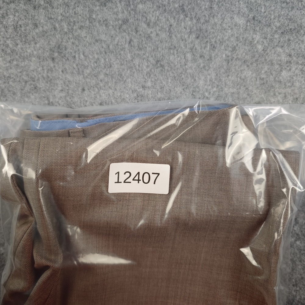 Banana Republic Mens Tailored Slim Fit Dress Pants 31x30 100% Wool Brown Flat - Picture 9 of 9